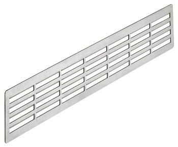 Lüftungsgitter, Edelstahl, eckig, Ecken abgerundet