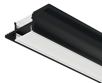 Griffmuldenprofil, Profil 3102 für LED-Bänder, Aluminium