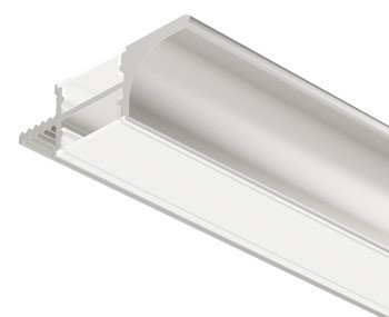 Griffmuldenprofil, Profil 3102 für LED-Bänder, Aluminium